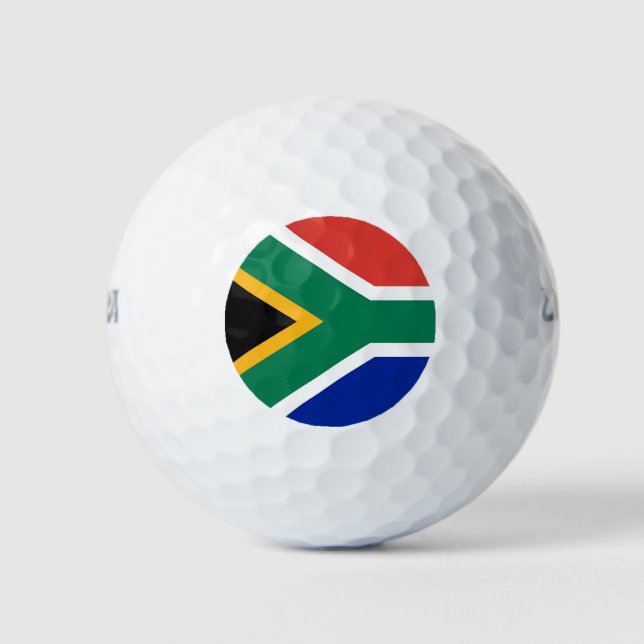 Wilson Golf Ball with flag of South Africa (Front)