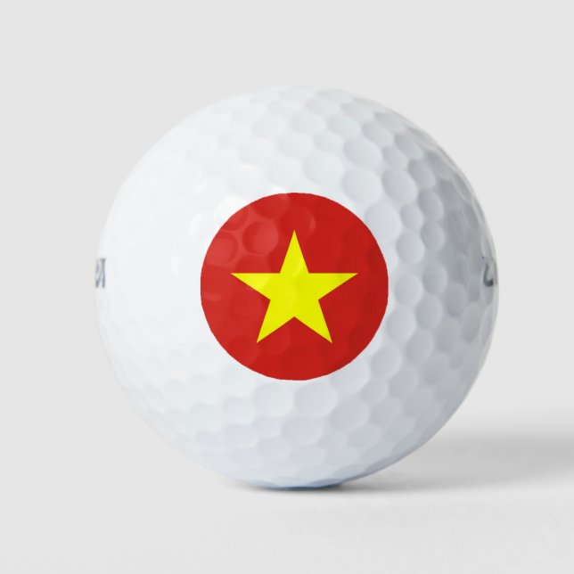 Wilson Golf Ball with flag of Vietnam (Front)