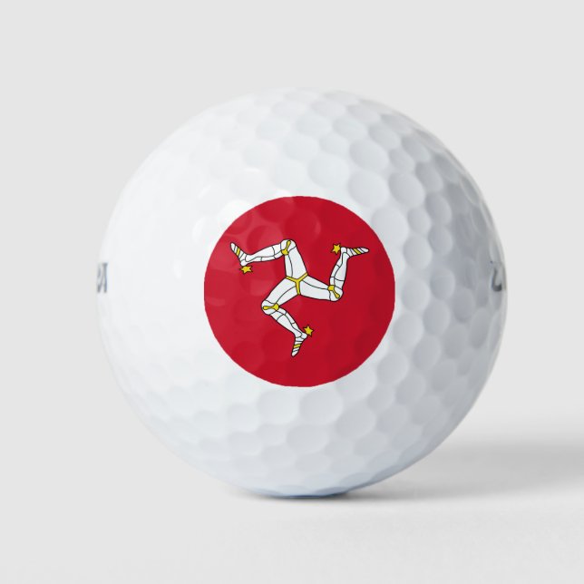 Wilson Golf Ball with Isle of Man flag, UK (Front)