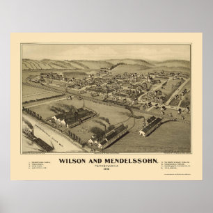 Wilson & Mendelssohn, PA Panoramic Map - 1902 Poster