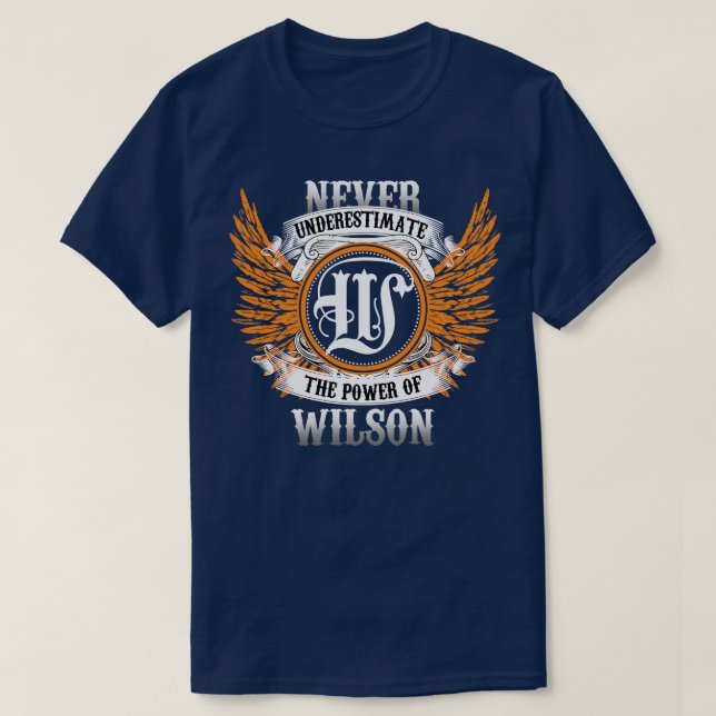 Wilson Name Shirt Never Underestimate The Power Of (Design Front)