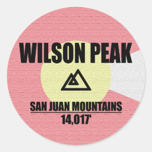 Wilson Peak Classic Round Sticker