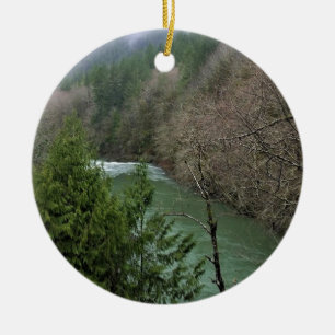 Wilson River, OR Ceramic Ornament