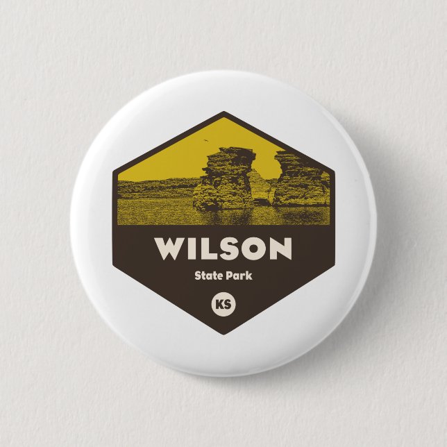 Wilson State Park Kansas 6 Cm Round Badge (Front)