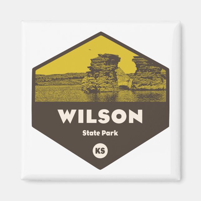 Wilson State Park Kansas Magnet (Front)