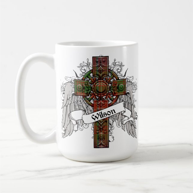 Wilson Tartan Cross Coffee Mug (Left)