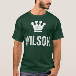 Wilson the King Crown & Name Design for Men Calle T-Shirt