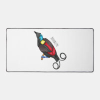 Wilson's bird-of-paradise bird cartoon