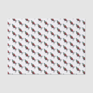 Wilson's bird-of-paradise bird cartoon tissue paper