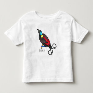Wilson's bird-of-paradise bird cartoon toddler T-Shirt