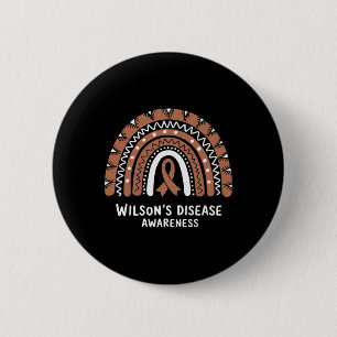 Wilsons Disease Awareness Wilson's Disease Fighter 6 Cm Round Badge