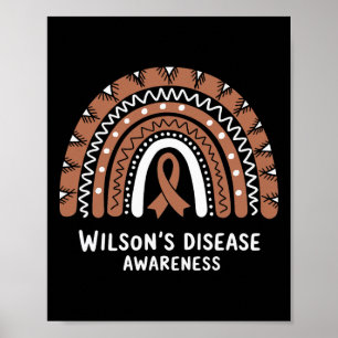 Wilsons Disease Awareness Wilson's Disease Fighter Poster