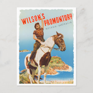 Wilson's promontory Australia vintage travel Postcard