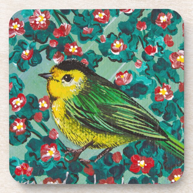 Wilson's Warbler Coaster (Front)