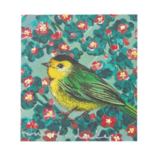 Wilson's Warbler Notepad