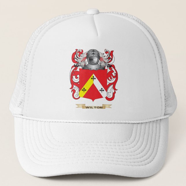Wilton Family Crest (Coat of Arms) Trucker Hat (Front)