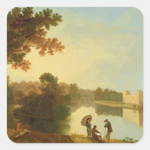 Wilton House from the South-east, c.1758-60 (oil o Square Sticker