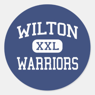 Wilton - Warriors - High - Wilton Connecticut Classic Round Sticker