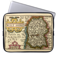 Wiltshire County England Old Antiquarian Atlas Map