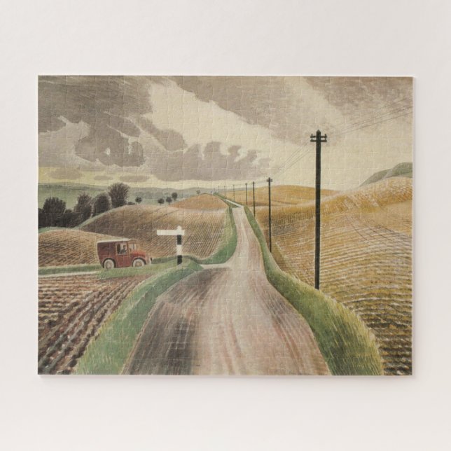 Wiltshire Landscape (by Eric Ravilious) Jigsaw Puzzle (Horizontal)