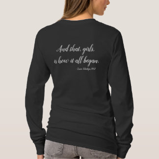 WIMA logo Women's Black Long Sleeve Tee