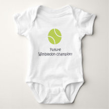 Wimbledon champion cute funny baby tennis bodysuit