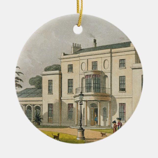 Wimbledon House, from Ackermann's 'Repository of A Ceramic Tree Decoration (Front)