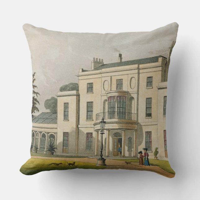 Wimbledon House, from Ackermann's 'Repository of A Cushion (Front)