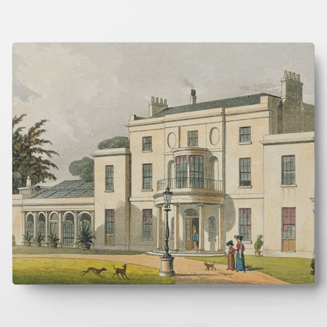 Wimbledon House, from Ackermann's 'Repository of A Plaque (Front)