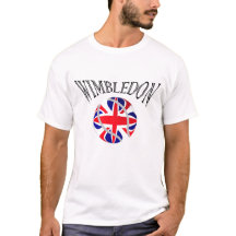 Wimbledon tennis UK flag tshirt