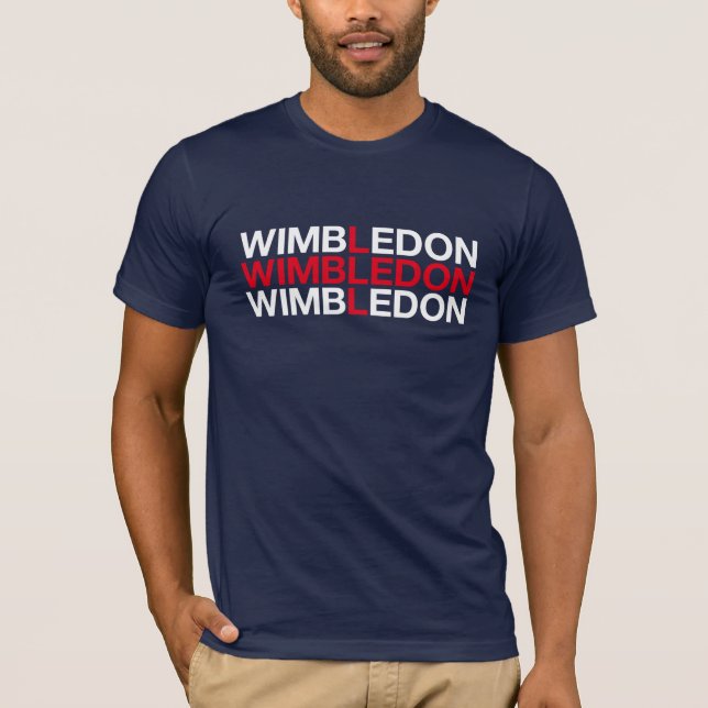 WIMBLEDON Union Jack Flag T-Shirt (Front)