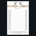 Wimpern Augenbrauen Flyer<br><div class="desc">Personalisierbare Flyer mit Wimpern & Augenbraue Illustration mit Gold Streifen. Perfekt für Wimpern  & Makeup Artisten,  Friseure und Kosmetiker. Editiere dein Produkt in Minuten in dem Du deine Daten hinzu fügst.
 Über "weiteres personalisieren" kannst Du die Schriftart/Farbe/Position verändern.</div>