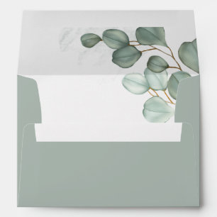 Wimple Elegant Eucalyptus Website Details Timeline Envelope