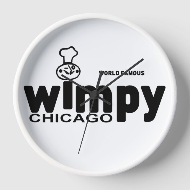 Wimpy Grills Restaurants, Chicago, Illinois Clock (Front)