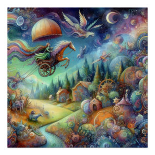 Wimsical Pony  Poster