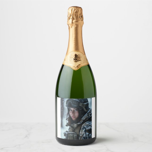 Win bottal  sparkling wine label (Front)