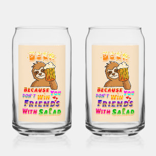 Win Friends With Beer Can Glass