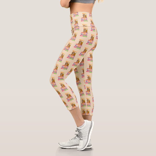 Win Friends With Beer Capri Leggings (Left)