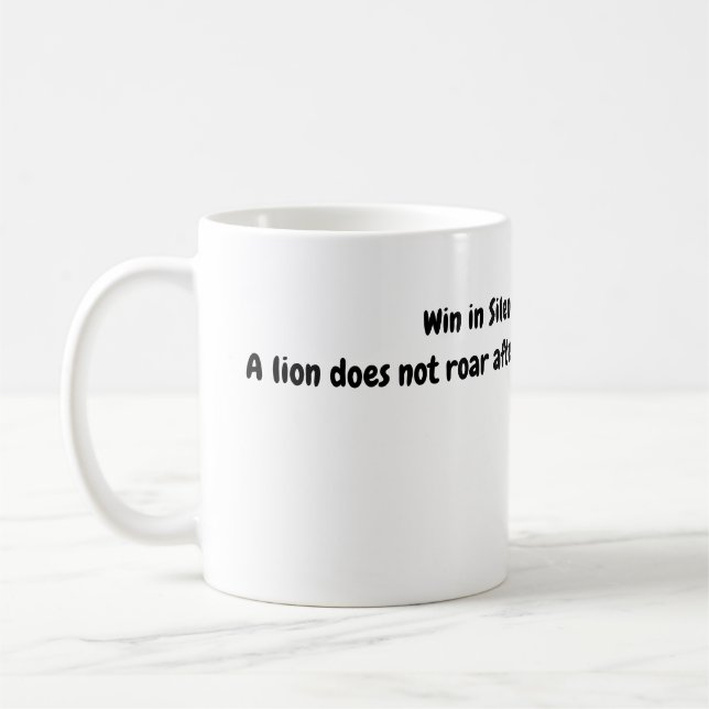 Win in Silence Mug (Left)