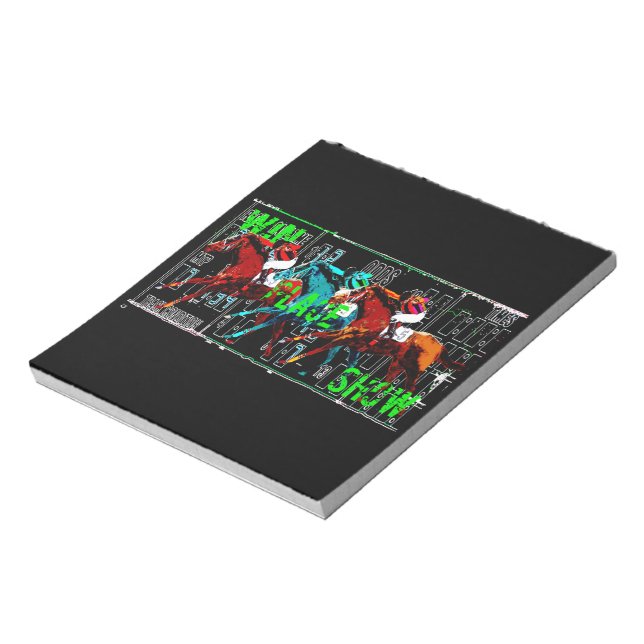 win place show horse racing notepad (Rotated)