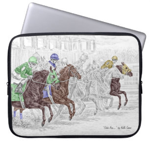Win Place Show Race Horses Laptop Sleeve