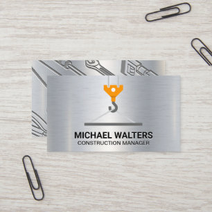 Winch Crane Construction Business Card