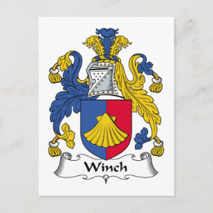 Winch Family Crest Postcard