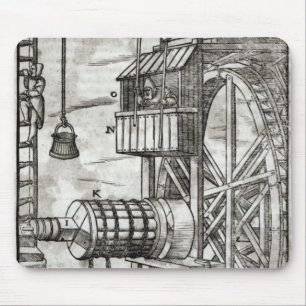 Winch for getting water from a mine mouse pad