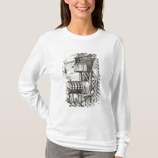 Winch for getting water from a mine T-Shirt (Front)