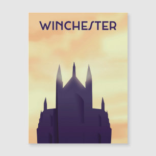 Winchester Cathedral travel poster poster print