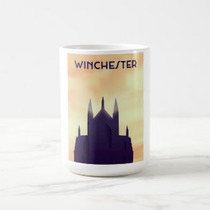 Winchester Cathedral travel poster poster print Coffee Mug