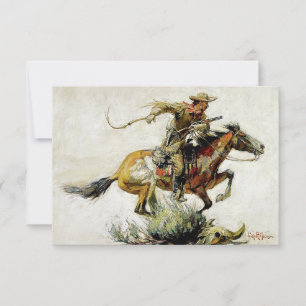 “Winchester Horse and Rider” by Philip R Goodwin Thank You Card