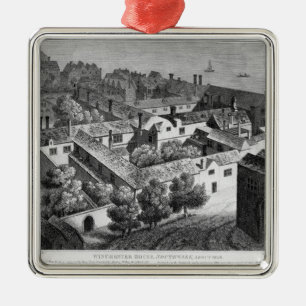 Winchester House, Southwark in about 1649 Metal Ornament