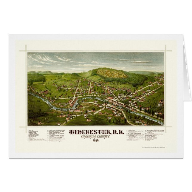 Winchester, NH Panoramic Map - 1887 (Front Horizontal)